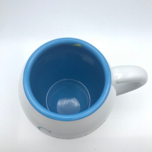 Dr. Seuss You're Off to Great Places White Coffee Mug Balloons Blue Inside 18 oz - Picture 3 of 8